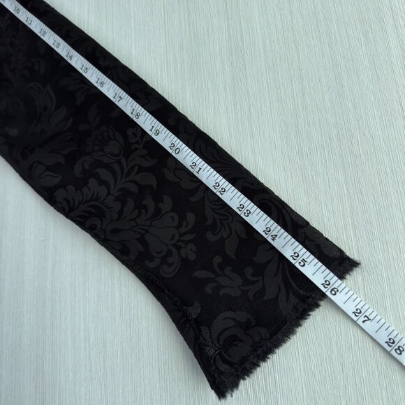 ADELAQUEEN Metallic Jacquard Coat XS Black Reversible Brocade Faux Fur Trim NWOT - Picture 14 of 15